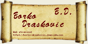 Borko Drašković vizit kartica